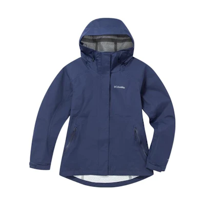 (Women) Columbia Waterproof Windproof Hooded Print Zip Jacket WR6914-466