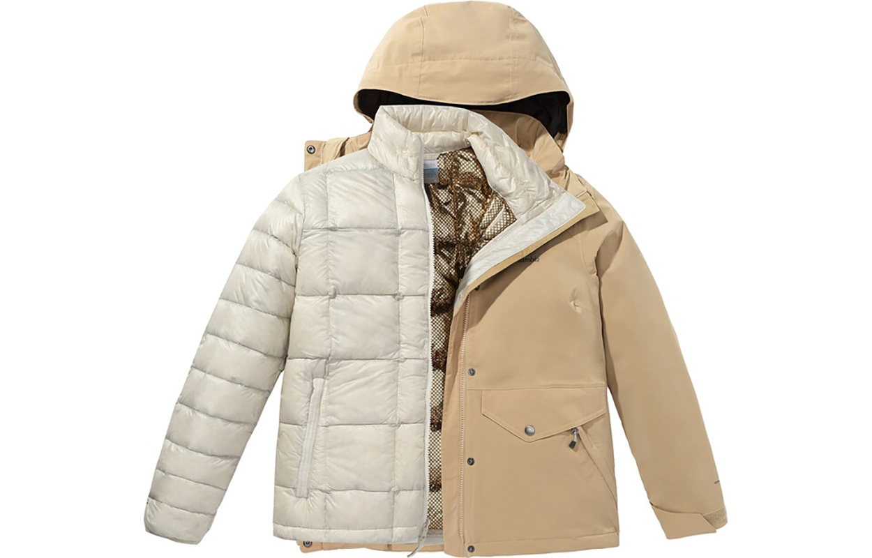 (Women) Columbia Waterproof Windproof Insulated Hooded Jacket Khaki WR1216-214