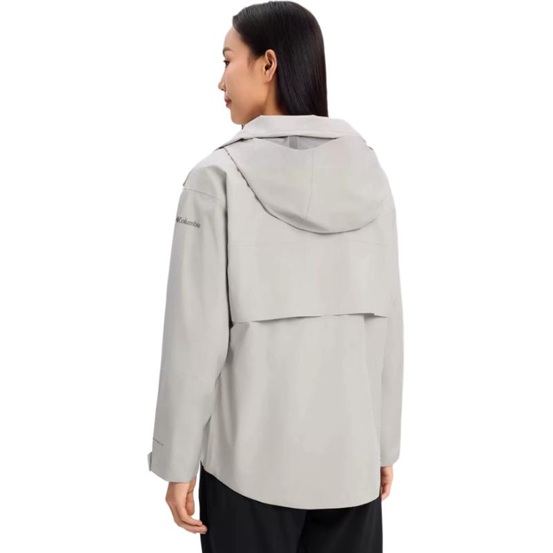 (Women) Columbia White Waterproof Hiking Jacket with Packable Hood and Logo WR9074-278 圖 4