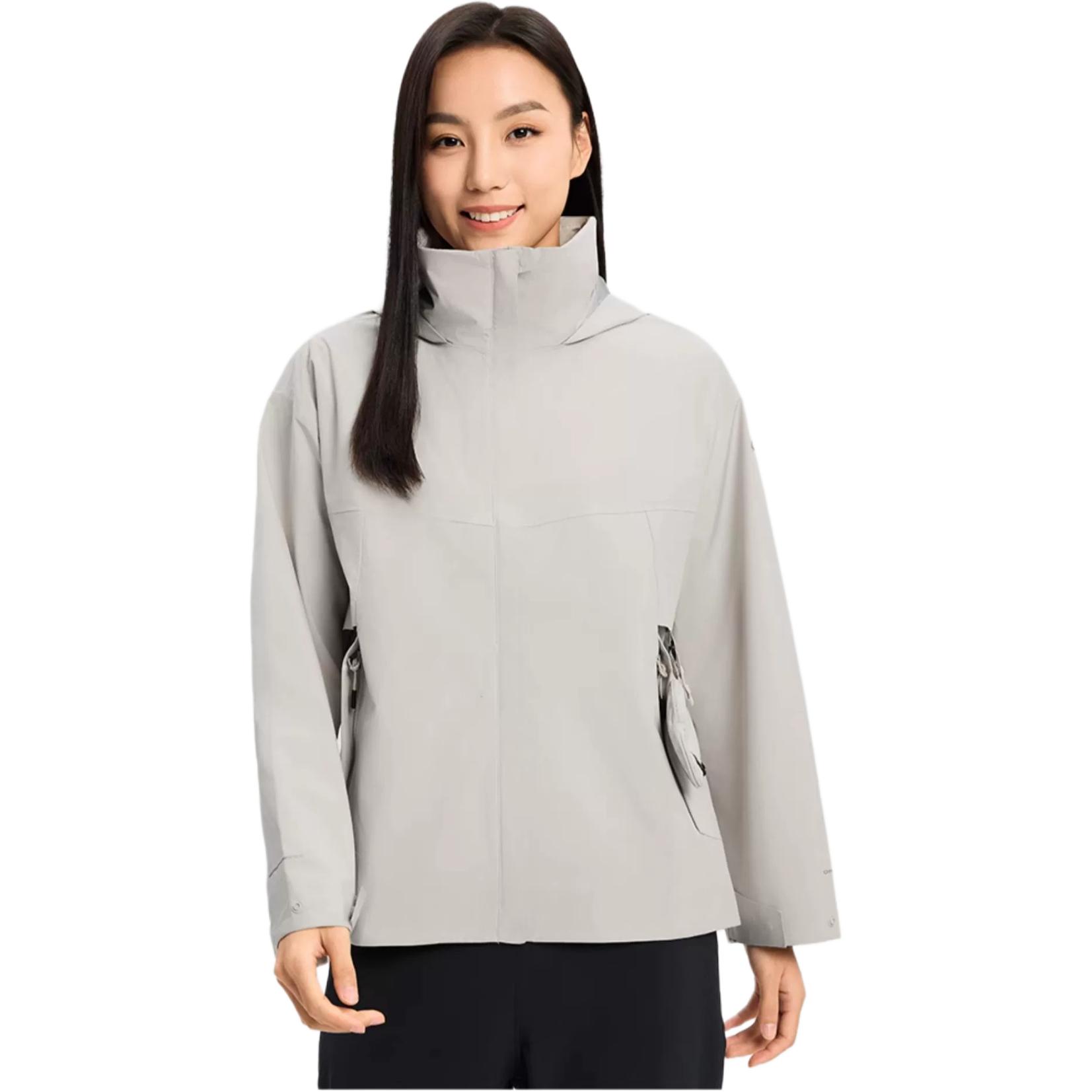 (Women) Columbia White Waterproof Hiking Jacket with Packable Hood and Logo WR9074-278 圖 6
