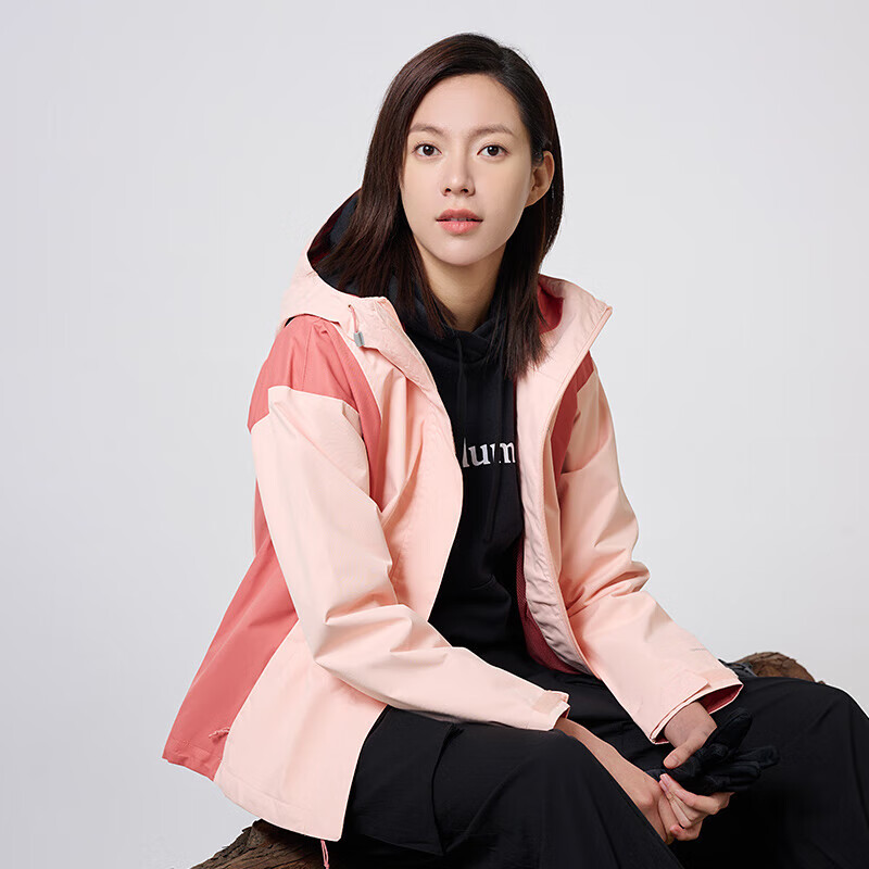 Details for (W) 哥倫比亞粉色防風外套 單層戶外運動外套 WR1430-890