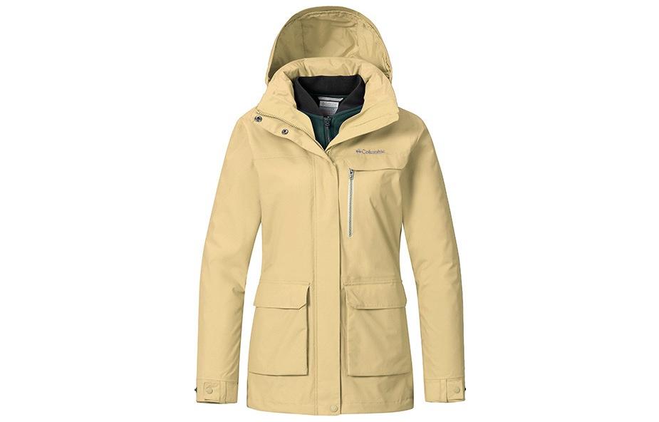(Women) Columbia Yellow 3-in-1 Jacket with Solid Print Logo and Large Pocket PL7209-244 圖 2