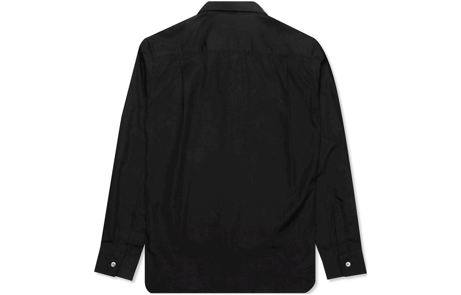 (Women) Comme Des Garçons CDG Play  Badge Button Long Sleeve Shirt Black AZ-B013-051-1 圖 3