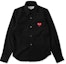 Order (Women) Comme Des Garçons CDG Play Black Shirt with Red Heart Logo. AZ-B001-051-1