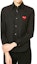 Shop (Women) Comme Des Garçons CDG Play Black Shirt with Red Heart Logo. AZ-B001-051-1