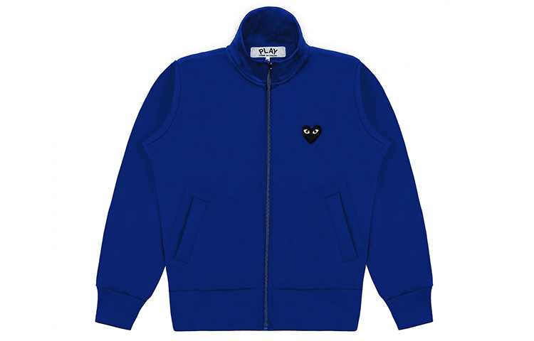 Order (Women) Comme Des Garçons CDG Play  Blue Sweatshirt with Black Heart Logo. AZ-T255-051-2