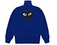 Lookbook (Women) Comme Des Garçons CDG Play Blue Sweatshirt with Black Heart Logo. AZ-T255-051-2