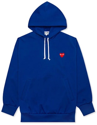 (Women) Comme Des Garçons CDG Play Embroidered Heart Hoodie Navy Blue. AZ-T173-051-2 Buy (Women) Comme Des Garçons CDG Play Embroidered Heart Hoodie Navy Blue. AZ-T173-051-2