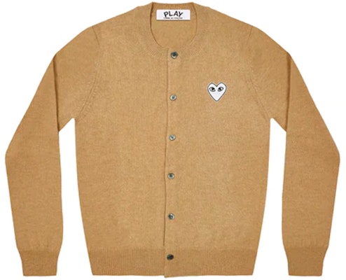 (Women) Comme Des Garçons CDG Play Graphic Print Yellow Cashmere Sweater. AZ-N065-051-2 Order (Women) Comme Des Garçons CDG Play Graphic Print Yellow Cashmere Sweater. AZ-N065-051-2