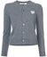 Buy (W) Comme Des Garçons CDG Play 灰色心型白色設計開襟毛衣. AZ-N061-051-3
