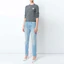 Lookbook (W) Comme Des Garçons CDG Play 灰色心型白色設計開襟毛衣. AZ-N061-051-3