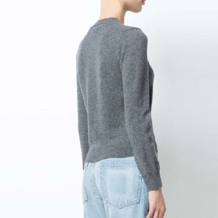 (Women) Comme Des Garçons CDG Play  Grey Cardigan Sweater with White Heart Design. AZ-N061-051-3 圖 5