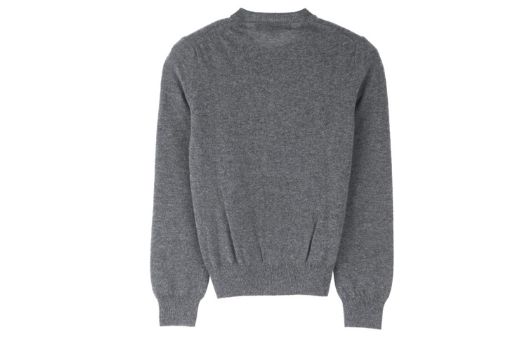 Lookbook (W) Comme Des Garçons CDG Play 灰色長袖針織開襟毛衣。 AZ-N049-051-3