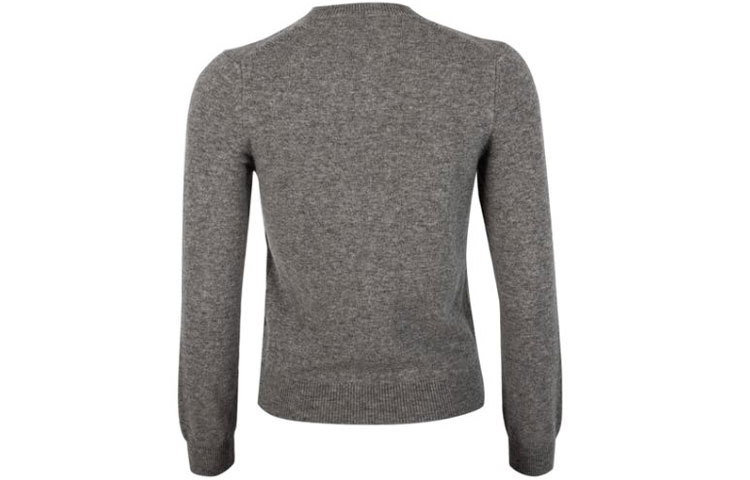 (Women) Comme Des Garçons CDG Play  Grey Double Heart Long Sleeve Cardigan Sweater. AZ-N071-051-1 圖 3