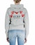 Purchase (Women) Comme Des Garçons CDG Play Grey Hoodie Cardigan with Red Heart and Five Hearts on Back. AZ-T249-051-1
