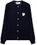 Order (W) Comme Des Garçons CDG Play Kardigan Navy dengan Logo Hati Putih. AZ-N061-051-2