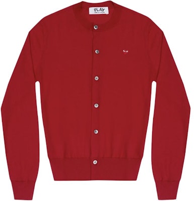 (Women) Comme Des Garçons CDG Play Red Heart Embroidered Long Sleeve Knit Sweater. AZ-N053-051-3 Buy (Women) Comme Des Garçons CDG Play Red Heart Embroidered Long Sleeve Knit Sweater. AZ-N053-051-3