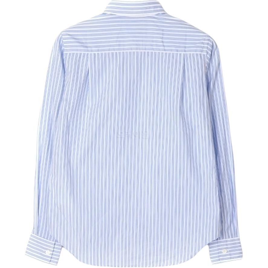 (Women) Comme Des Garçons CDG Play  Striped Single-Breasted Long Sleeve Shirt Light Blue. AZ-B019-051-1 圖 3
