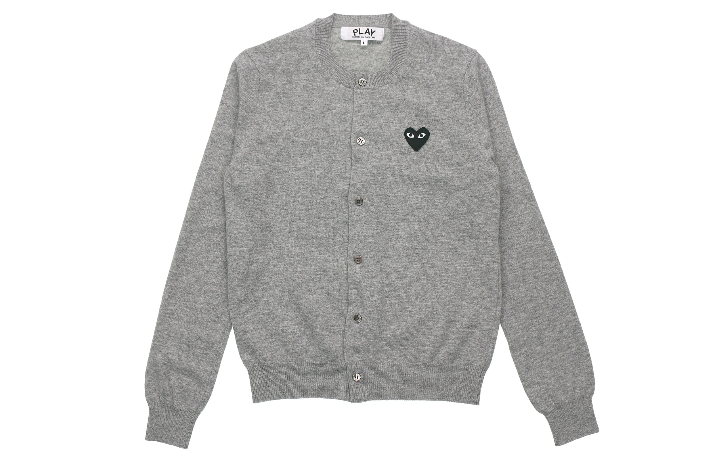 (Women) Comme Des Garçons CDG Play Black Heart Cardigan Sweater AZ-N023-051-2