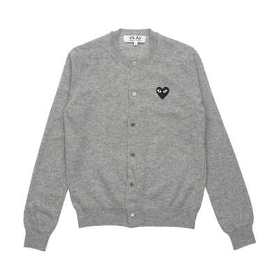 (Women) Comme Des Garçons CDG Play Black Heart Cardigan Sweater AZ-N023-051-2
