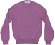 Order (Women) Comme Des Garçons CDG Play FW23 Purple Solid Button-Up Knit Cardigan. AZ-N091-051-4