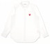 Order (Women) Comme Des Garçons CDG Play Red Emblem Button Down Shirt White Women’s AZ-B001-051-2