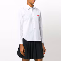 Purchase (W) Comme Des Garçons CDG Play 紅心標誌白色襯衫 女款 AZ-B001-051-2