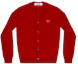 Order (W) Comme Des Garçons CDG Play 紅心羊毛開衫針織衫 紅色休閒毛衣 AZ-N007-051-5