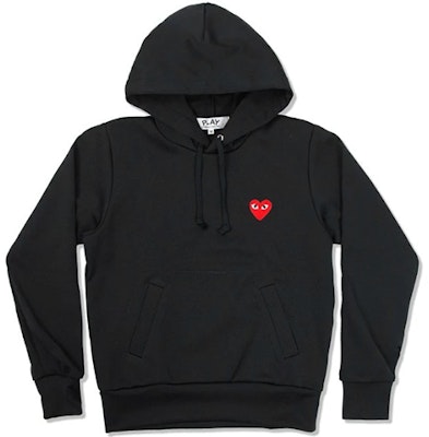 (Women) Comme Des Garçons CDG Play Red Heart Hoodie Black. AZ-T173-051-1 Buy (Women) Comme Des Garçons CDG Play Red Heart Hoodie Black. AZ-T173-051-1