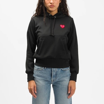 (Women) Comme Des Garçons CDG Play Red Heart Hoodie Black. AZ-T173-051-1 Shop (Women) Comme Des Garçons CDG Play Red Heart Hoodie Black. AZ-T173-051-1