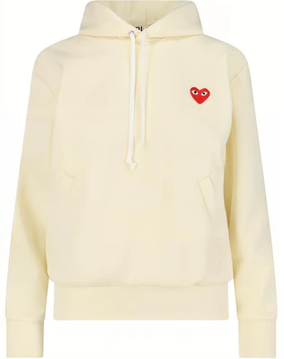 (W) Comme des Garçons CDG Play 白色連帽長袖純色上衣 AX-T174-051-3 Buy (W) Comme des Garçons CDG Play 白色連帽長袖純色上衣 AX-T174-051-3