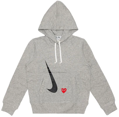 (W) Comme des Garçons CDG Play x Nike "Play Together" 愛心標誌連帽灰色衫 AE-T403-051-1 Buy (W) Comme des Garçons CDG Play x Nike "Play Together" 愛心標誌連帽灰色衫 AE-T403-051-1