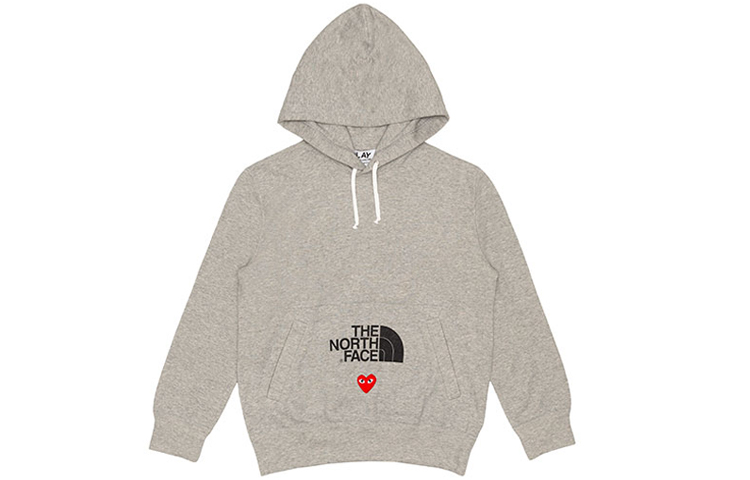 (Women) CDG CDG Play TNF Hoodie "Play Together" Logo Pullover in Grey AE-T203-051-1 圖 2