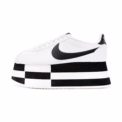(W) CDG Nike Cortez 'Check White'