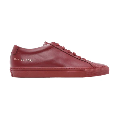 (W) Common Projects Achilles Low 'Wine Red'