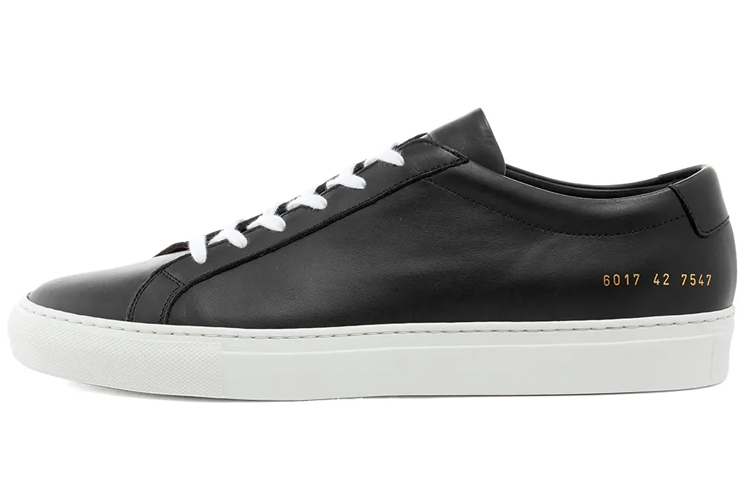 (Women) COMMON PROJECTS Black Low-Top Sneakers 6017-7547