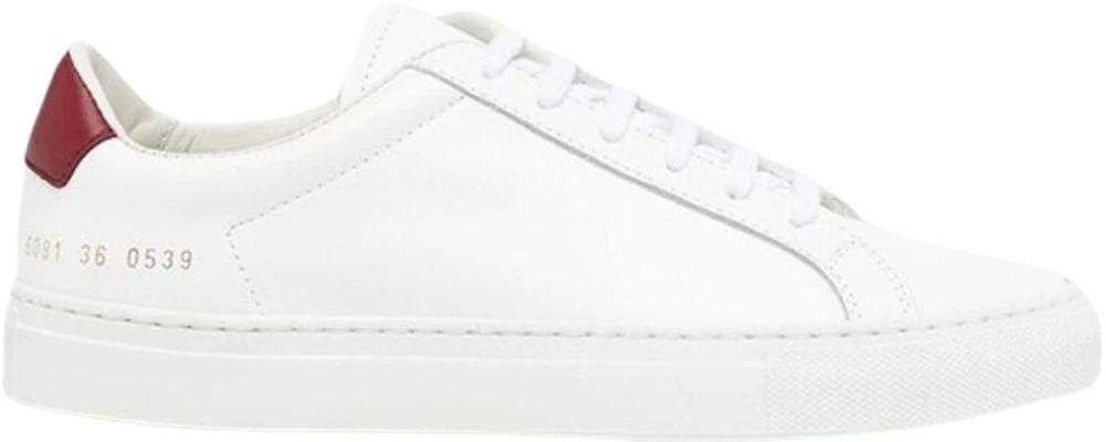 (W) Common Projects Zapatillas de Cuero con Cordones ''Blanco Cola Roja'' 6081-0539 Buy (W) Common Projects Zapatillas de Cuero con Cordones ''Blanco Cola Roja'' 6081-0539