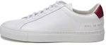 Order (W) Common Projects Zapatillas de Cuero con Cordones ''Blanco Cola Roja'' 6081-0539