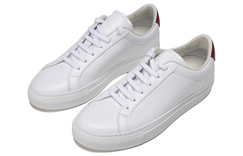 Lookbook (W) Common Projects Zapatillas de Cuero con Cordones ''Blanco Cola Roja'' 6081-0539