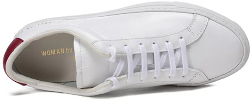 Purchase (W) Baskets en cuir à lacets Common Projects « White Red Tail » 6081-0539