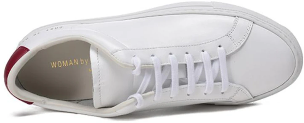 (W) Common Projects Zapatillas de Cuero con Cordones ''Blanco Cola Roja'' 6081-0539 Purchase (W) Common Projects Zapatillas de Cuero con Cordones ''Blanco Cola Roja'' 6081-0539