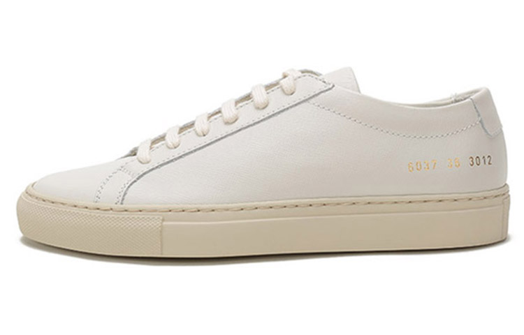 (Women) Common Projects Leather Lace-Up Sneakers Off-White 6037-3012