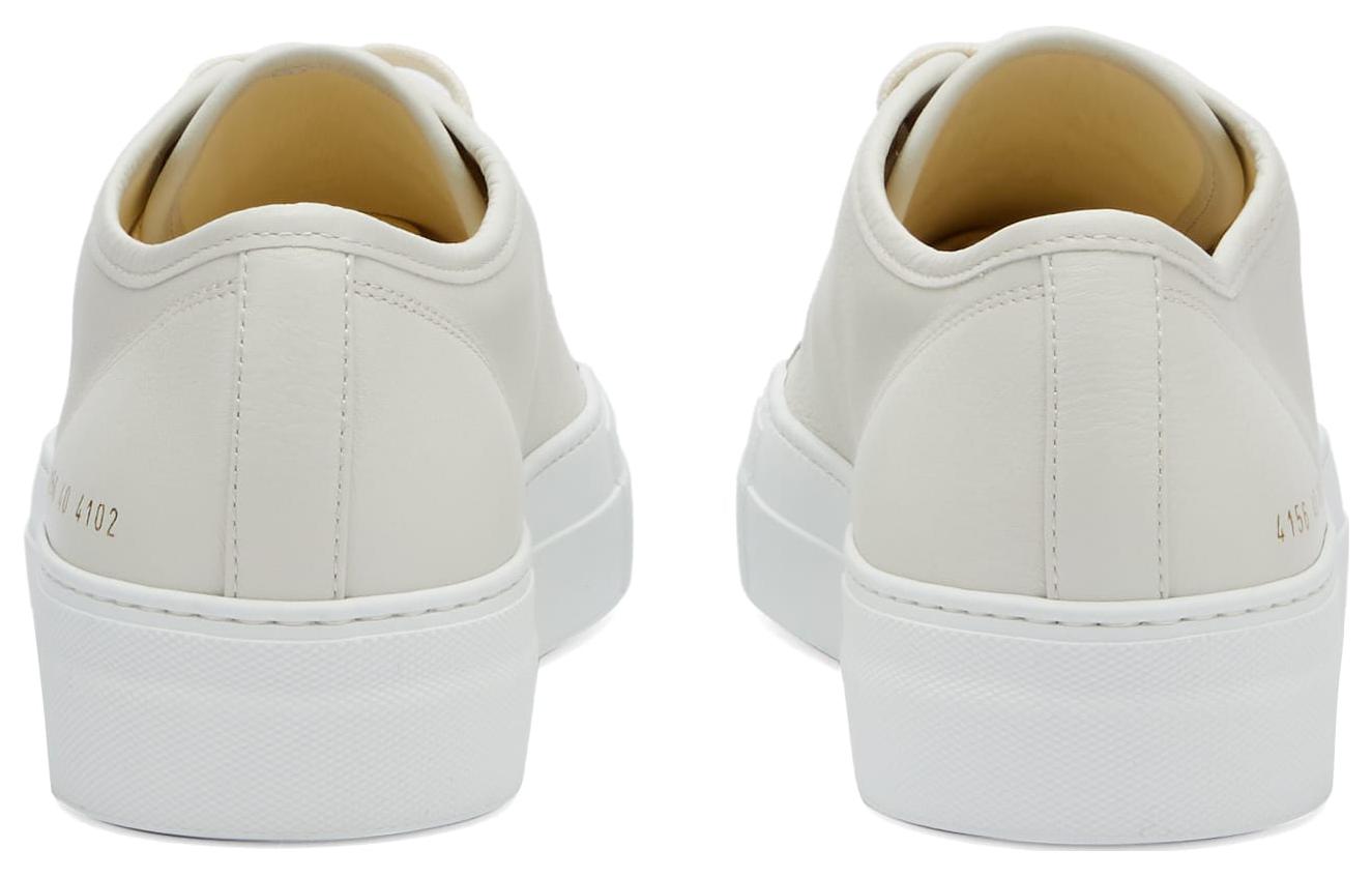 Shop (Women) Common Projects Leather Low-Top 'White' 4156-4102
