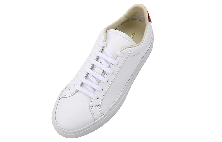 Lookbook (Women) Common Projects Original Achilles Low 'White Red' 6058-0536