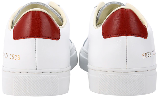 (Women) Common Projects Original Achilles Low 'White Red' 6058-0536 Shop (Women) Common Projects Original Achilles Low 'White Red' 6058-0536