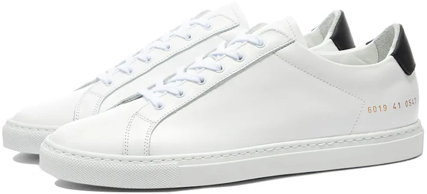 (W) Common Projects Retro Rendah 'Putih Hitam' 6019-0547 Order (W) Common Projects Retro Rendah 'Putih Hitam' 6019-0547