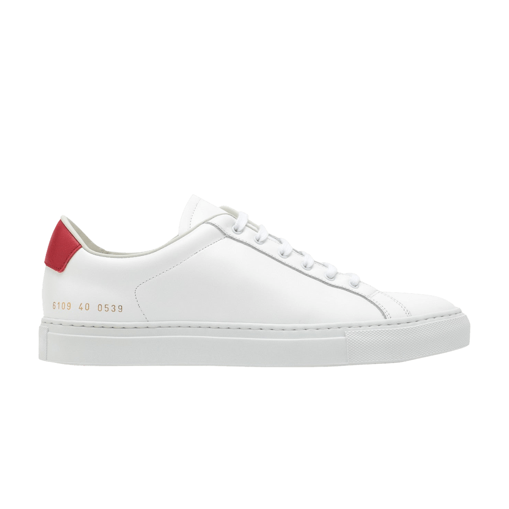 (Women) Common Projects Retro Low 'White Red'  6109-0539
