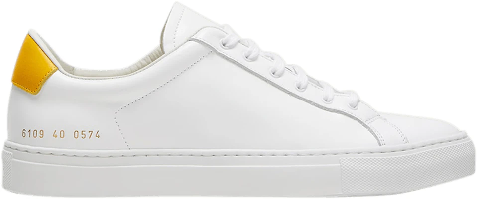 (W) Common Projects Retro Low ''Bianco Giallo'' 6109-0574 Buy (W) Common Projects Retro Low ''Bianco Giallo'' 6109-0574
