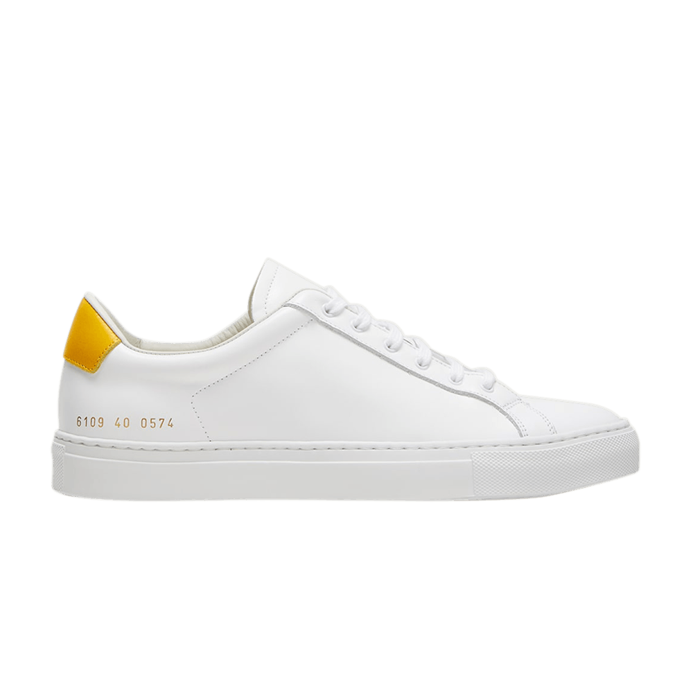 (Women) Common Projects Retro Low 'White Yellow'  6109-0574
