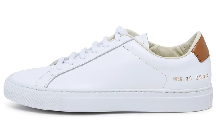 (Women) COMMON PROJECTS Retro Low White Casual Low-Top Fashion Sneakers 6058-0502